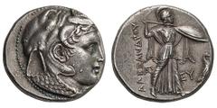 Ptolemaic Kingdom. Ptolemy I as Satrap. 323-305 BC. Tetradrachm, 17.08g. (h). Alexandria, c. 316-312/0 BC. Obv: Diademed head of Alexander right, wearing elephant-skin headdress. Border of dots. Rx: Α