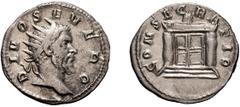 Septimius Severus, Divus. Died 211 AD. Antoninanus, 3.92g (7h). Rome, restored by Trajan Decius, 250-1 AD. Obv: DIVO SEVERO Radiate head of Divus Septimius Severus right. Rx: CONSECRATIO Rectangular, 
