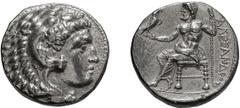Greek Macedonian Kingdom. Alexander III The Great. 336-323 BC. Tetradrachm, 17.06g (12h). Uncertain mint in Asia Minor or the Levant, c. 300-250 BC. Obv: Head of Herakles right wearing lion-skin headd
