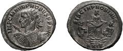 Roman Empire Probus. 276-282 AD. Antoninianus, 3.90g (12h). Siscia. Obv: IMP C M AVR PROBVS P F AVG Bust radiate, cuirassed left, holding spear and shield. Rx: SISCIA PROBI AVG City-goddess of Siscia 