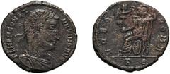 Roman Empire Nepotian. 351 AD. Centenionalis, 5.40g (6h). Rome. Obv: FL NEP CONST - ANTINVS AVG Bust laureate, draped right, seen from front. Rx: VRBS - ROMA around, R E in exergue, Roma seated left a