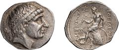 Ancient Greek Seleucid Kingdom. Antiochus I. Tetradrachm. 281-261 BC. Tetradrachm, 17.23g (8h). EcbatanaObv: Diademed head of Antiochus I right. Rx: ΒΑΣΙΛΕΩΣ - ΑΝΤΙΟΧΟΥ Apollo, slight drapery on right