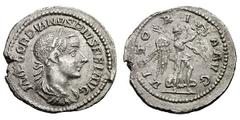 Gordian III, Lot of 2 irregular silver denarii. (238-244 AD). . Both coins of reasonably good silver, but their die engraving is slightly cruder than that of official coins, so they are probably ancie
