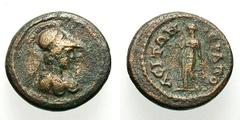 Roman Provincial. Lot of nineteen AE. . MFA no. 63.2995. Trajan Decius, Philomelium, Phrygia, AE 24, BM 39f; ex Arthur M. Woodward Collection, Glendining, 1962. MFA no. 64.1437. Caesarea, Cappadocia, 