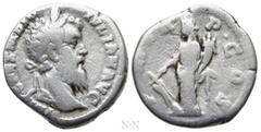 Roman Imperial Coins DIDIUS JULIANUS (193). Denarius. Rome. Obv: IMP CAES M DID IVLIAN AVG. Laureate head right. Rev: P M TR P COS. Fortuna standing left, holding rudder on globe and cornucopia. RIC 2