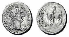 TRAIANUS. Lykien. Drachme. Belorbeerter Kopf r. Rs: 2 Lyrae, darüber Eule. SNG COP. 45. 3,04g. fast vz