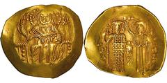 KAISERREICH NICAEA KAISERREICH NICAEA, KAISERREICH NICAEA JOHANNES III. 1222-1254, Magnesia.Au-Hyperpyron. Christus thront frontal. Rs: Kaiser wird von Maria bekrönt. Sear 2073. Ratto vgl. 2283 f. Som
