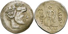 KELTEN, DONAUKELTEN, IMIT. D. TETRADR. V. THASOS. Tetradrachme. Stilisierter Dionysoskopf r. Rs: Stilisierter Herakles mit Keule steht l. Aufgelöste Legende. OTA -, vgl. KL. III. Kostial vgl. 972.. 17