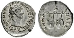 RÖMISCHE MÜNZEN, RÖMISCHES KAISERREICH TRAIANUS. 98-117, Lykien.Drachme. Belorbeerter Kopf r. Rs: 2 Lyrae, darüber Eule. SNG COP. 45. 3.42g, Schöne Tönung. Vs. hohes vz