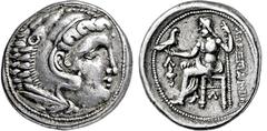 KELTEN, DONAUKELTEN, IMIT. D. TETRAD. ALEXANDERS III. Tetradrachme. Herakleskopf mit Löwenfell r. Rs: Zeus thront l. mit Adler und Langzepter. Beizeichen Fackel. OTA -. Kostial -. Lukanc vgl. 2. 16.92