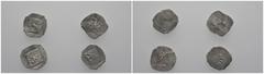 Medieval Coins Römisch-Deutsches Reich, HERZOGTUM BAYERN, INGOLSTADT,HERZOGLICH BAYERISCHE MZS Stephan III. der Knäufel. 1392-1447, Einseitiger Pfennig o.J. Panther l., darüber lose Wecken. Dazu desgl
