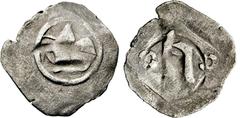 Medieval Coins Römisch-Deutsches Reich, HERZOGTUM BAYERN, LANDSHUT,HERZOGLICH BAYERISCHE MZST. Heinrich XVI. 1393-1450, Pfennig o.J. Landshuter Helm in runder Einfassung. Rs: "h" zw. 2 Ringeln bzw. zw