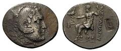Griechische Münzen Griechisches Mutterland Königreich Makedonien ALEXANDROS III. DER GROSSE 336-323. Lykien, Phaselis. Tetradrachme. 196/5. Herakleskopf mit Löwenfell r. Rs: Zeus thront l. mit Adler u