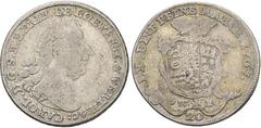 German and Habsburg Coins LÖWENSTEIN-WERTHEIM-ROCHEFORT,FSTM. Karl Thomas. 1735-1789, 20 Konventionskreuzer 1767 (s-ss), Cu-Pfennig 1766 (s-ss; Schrötlingsfehler); Dominik Konstantin. Cu-Pfennig 1802 