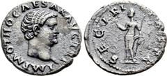 Roman Imperial Coins OTHO (69). Denarius. Rome. Obv: IMP M OTHO CAESAR AVG TR P. Bare head right. Rev: SECVRITAS PR. Securitas standing left, holding wreath and sceptre. RIC² 8. Condition: Near very f