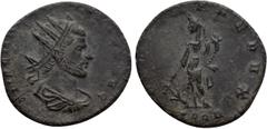 Roman Imperial Coins CLAUDIUS II GOTHICUS (268-270). Antoninianus. Cyzicus. Obv: IMP C M AVR CLAVDIVS AVG. Radiate, draped and cuirassed bust right. Rev: FORTVNA REDVX / SPQR. Fortuna standing left, h