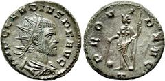 Roman Imperial Coins CLAUDIUS II GOTHICUS (268-270). Antoninianus. Mediolanum. Obv: IMP CLAVDIVS P F AVG. Radiate, draped and cuirassed bust right. Rev: PROVID AVG / T. Providentia standing left, hold