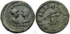 Roman Provincial Coins THRACE. Mesambria. Philip I 'the Arab', with Otacilia Severa (244-249). Ae. Obv: ΑΥΤ Μ ΙΟΥΛ ΦΙΛΙΠΠΟⳞ ΑΥΓ Μ WΤΑΚΙΛ ϹЄΒΗΡΑ ϹЄΒ. Draped busts of Philip, laureate, draped and cuiras