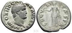 Roman Imperial Coins OTHO (69). Denarius. Rome. Obv: IMP M OTHO CAESAR AVG TR P. Bare head right. Rev: SECVRITAS PR. Securitas standing left, holding wreath and sceptre. RIC² 8. Condition: Fine. Weigh