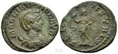 Roman Imperial Coins MAGNIA URBICA (Augusta, 283-285). Antoninianus. Lugdunum. Obv: MAGNIA VRBICA AVG. Draped bust right, wearing stephane and set upon crescent. Rev: VENVS GENETRIX / D. Venus standin