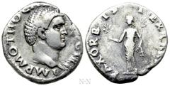 Roman Imperial Coins OTHO (69). Denarius. Rome. Obv: IMP M OTHO CAESAR AVG TR P. Bare head right. Rev: PAX ORBIS TERRARVM. Pax standing left, holding olive branch and caduceus. RIC² 4. Condition: Near