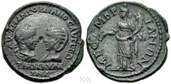Roman Provincial Coins THRACE. Mesambria. Gordian III, with Tranquillina (238-244). Ae. Obv: AVT K M ANT ΓOPΔIANOC AVΓ CEB / TPANKVΛΛINA. Laureate, draped and cuirassed bust of Gordian and draped bust