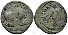 Roman Provincial Coins THRACE. Mesambria. Gordian III, with Tranquillina (238-244). Ae. Obv: ΑΥΤ Κ Μ ΑΝΤ ΓΟΡΔΙΑΝΟC ΑΥΓ CΕΒ ΤΡΑΝΚΥΛΛΙΝΑ. Laureate, draped and cuirassed bust of Gordian and draped bust o