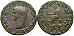 Roman Imperial Coins NERO CLAUDIUS DRUSUS (Died 9 BC). Sestertius. Rome. Struck under Claudius (41-54). Obv: NERO CLAVDIVS DRVSVS GERMANICVS IMP. Bare head left. Rev: TI CLAVDIVS CAESAR AVG P M TR P I