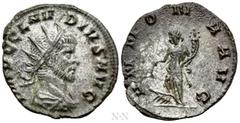 Roman Imperial Coins CLAUDIUS II GOTHICUS (268-270). Antoninianus. Rome. Obv: IMP C CLAVDIVS AVG. Radiate, draped and cuirassed bust right. Rev: ANNONA AVG. Annona standing left, with foot on prow, ho