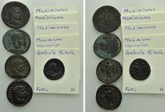 Group Lots 5 Coins of Maximianus Herculius and Galeria Valeria. Obv: . Rev: . . Condition: See picture. Weight: g. Diameter: mm.