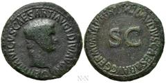 Roman Imperial Coins GERMANICUS (Died 19). As. Rome. Struck under Claudius. Obv: GERMANICVS CAESAR TI AVG F DIVI AVG N. Bare head right. Rev: TI CLAVDIVS CAESAR AVG GERM P M TR P IMP P P. Large S C. R