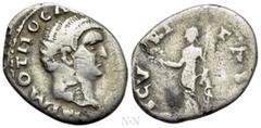 Roman Imperial Coins OTHO (69). Denarius. Rome. Obv: IMP M OTHO CAESAR AVG TR P. Bare head right. Rev: SECVRITAS PR. Securitas standing left, holding wreath and sceptre. RIC² 8. Condition: Fine. Weigh