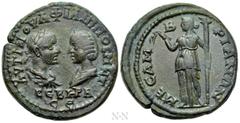 Roman Provincial Coins THRACE. Mesembria. Philip I 'the Arab', with Otacilia Severa (244-249). Ae. Obv: ΑΥΤ Μ ΙΟΥΛ ΦΙΛΙΠΠΟC Μ WΤ ϹЄΒΗΡΑ ϹЄ. Confronted draped busts of Philip, laureate and cuirassed, a