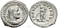 Roman Imperial Coins MAXIMINUS THRAX (235-238). Denarius. Rome. Obv: MAXIMINVS PIVS AVG GERM. Laureate, draped and cuirassed bust right. Rev: PROVIDENTIA AVG. Providentia standing left, holding cornuc