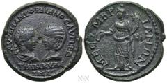 Roman Provincial Coins THRACE. Mesembria. Gordian III with Tranquillina (238-244). Ae. Obv: ΑΥΤ Κ Μ ΑΝΤ ΓΟΡΔΙΑΝΟϹ ΑΥΓ ϹΕΒ ΤΡΑΝΚΥΛΛΙΝΑ. Draped busts of Gordian, laureate and cuirassed, and Tranquillina