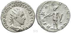 Roman Imperial Coins AEMILIAN (253). Antoninianus. Rome. Obv: IMP AEMILIANVS PIVS FEL AVG. Radiate, draped and cuirassed bust right. Rev: DIANAE VICTRI. Diana standing left, holding bow and arrow. RIC