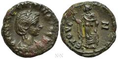Roman Provincial Coins EGYPT. Alexandria. Severina (Augusta, 270-275). BI Tetradrachm. Dated RY 7 (AD 270). Obv: ΟΥΛΠ ϹЄΥЄΡΙΝΑ ϹЄΒ. Diademed and draped bust right. Rev: ЄTOVC - Z (date). Elpis standin