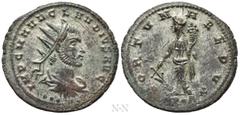Roman Imperial Coins CLAUDIUS II GOTHICUS (268-270). Antoninianus. Cyzicus. Obv: IMP C M AVR CLAVDIVS AVG. Radiate, draped and cuirassed bust right; three pellets below. Rev: FORTVNA REDVX / S P Q R. 