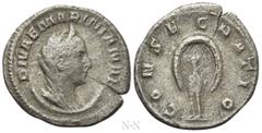 Roman Imperial Coins DIVA MARINIANA (Died before 253). Antoninianus. Rome. Obv: DIVAE MARINIANAE. Veiled, diademed and draped bust right, set on crescent. Rev: CONSECRATIO. Peacock standing facing, he