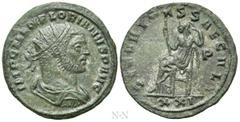 Roman Imperial Coins FLORIANUS (276). Antoninianus. Siscia. Obv: IMP C M AN FLORIANVS P AVG. Radiate, draped and cuirassed bust right, seen from behind. Rev: SECVRITAS SAECVLI / P / XXI. Securitas sea