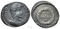 Roman Imperial Coins JULIAN II APOSTATA (Caesar, 355-360). Siliqua. Arelate. Obv: D N IVLIANVS NOB CAES. Bareheaded, draped and cuirassed bust right. Rev: VOTIS / V / MVLTIS / X / TCON. Legend in four