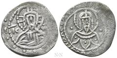 Byzantine Coins MANUEL II PALAEOLOGUS (1391-1423). 1/2 Stavraton. Constantinople. Obv: IC - XC. Facing bust of Christ Pantokrator. Rev: Facing bust of Manuel. Sear 2551 (1/4 hyperpyron). Condition: Ve
