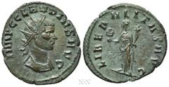 Roman Imperial Coins CLAUDIUS II GOTHICUS (268-270). Antoninianus. Rome. Obv: IMP C CLAVDIVS AVG. Radiate and cuirassed bust right. Rev: LIBERALITAS AVG. Liberalitas standing left, holding abacus and 