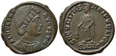 Roman Imperial Coins HELENA (Augusta, 324-328/30). Follis. Nicomedia. Obv: FL HELENA AVGVSTA. Diademed and mantled bust right. Rev: SECVRITAS REIPVBLICE / SMNΓ. Securitas standing left, holding branch