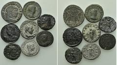 Group Lots 8 Roman Coins; Maxentius, Aureolus etc. Obv: . Rev: . . Condition: See picture. Weight: g. Diameter: mm.