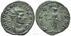 Roman Imperial Coins CLAUDIUS II GOTHICUS (268-270). Antoninianus. Rome. Obv: IMP C CLAVDIVS AVG. Radiate and cuirassed bust right. Rev: P M TR P II COS P P. Emperor, togate, standing left, holding br