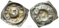 Medieval Coins SWITZERLAND. Solothurn. Vierzipfliger Pfennig (Late 13th century). Obv: + VRSVS. Head of St. Ursus left. Rev: Incuse and reverse of obverse. HMZ 1-442; Wüthrich 102. Condition: Extremel