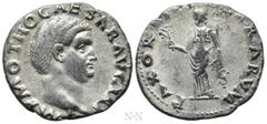 Roman Imperial Coins OTHO (69). Denarius. Rome. Obv: IMP M OTHO CAESAR AVG TR P. Bare head right. Rev: PAX ORBIS TERRARVM. Pax standing left, holding olive branch and caduceus. RIC² 4. Condition: Near