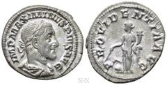 Roman Imperial Coins MAXIMINUS THRAX (235-238). Denarius. Rome. Obv: IMP MAXIMINVS PIVS AVG. Laureate, draped and cuirassed bust right. Rev: PROVIDENTIA AVG. Providentia standing left, holding cornuco