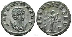 Roman Imperial Coins SALONINA (Augusta, 254-268). Antoninianus. Rome. Obv: SALONINA AVG. Diademed and draped bust right, set on crescent. Rev: FECVNDITAS AVG / Δ. Fecunditas standing left, holding cor